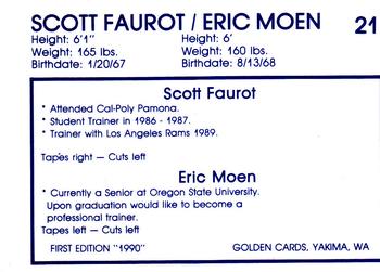 1990 Yakima Bears #21 Scott Faurot / Eric Moen Back