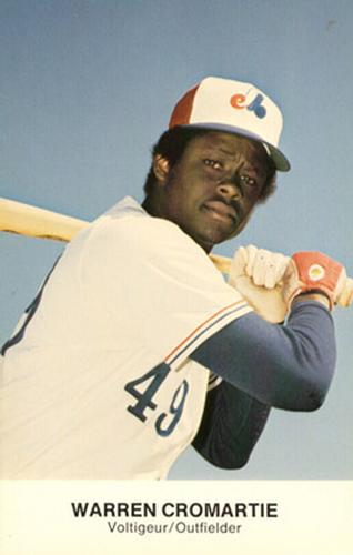 1978 Montreal Expos #6 Warren Cromartie Front