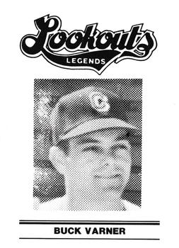 1988 Chattanooga Lookouts Legends #29 Buck Varner Front