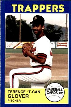1988 Salt Lake Trappers #23 Terence Glover Front
