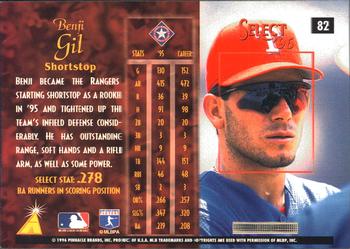 1996 Select #82 Benji Gil Back