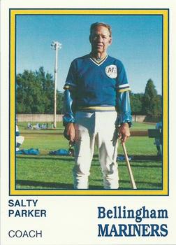 1987 Bellingham Mariners #28 Salty Parker Front