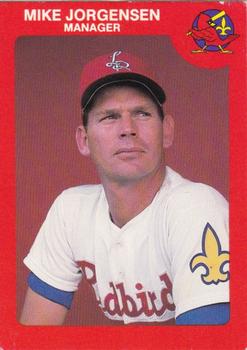 1987 Louisville Redbirds #1 Mike Jorgensen Front