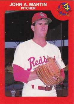 1987 Louisville Redbirds #19 John A. Martin Front