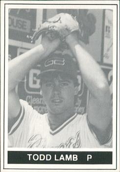 1985 WESC Greenville Braves #NNO Todd Lamb Front