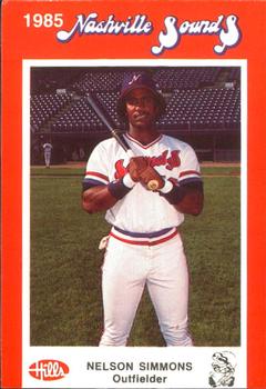 1985 Hills Nashville Sounds #NNO Nelson Simmons Front