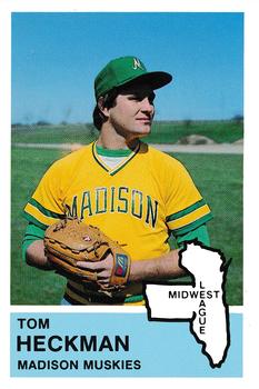 1982 Fritsch Madison Muskies #8 Tom Heckman Front