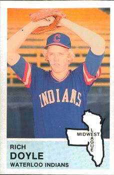 1982 Fritsch Waterloo Indians #23 Rich Doyle Front