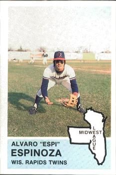 1982 Fritsch Wisconsin Rapids Twins #7 Alvaro Espinoza Front
