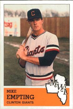 1983 Fritsch Clinton Giants #15 Mike Empting Front