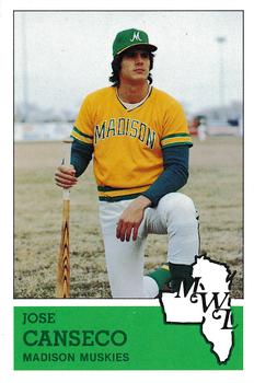 1983 Fritsch Madison Muskies #13 Jose Canseco Front