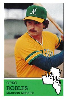 1983 Fritsch Madison Muskies #22 Greg Robles Front