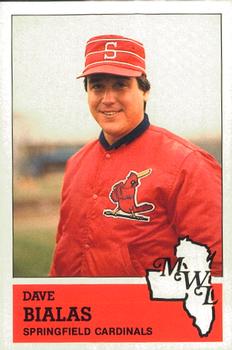 1983 Fritsch Springfield Cardinals #22 Dave Bialas Front