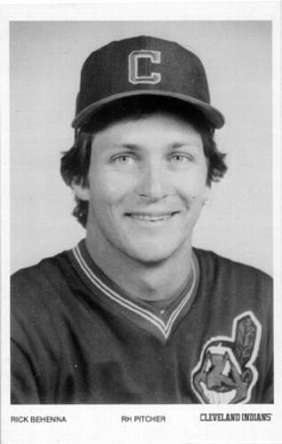 1984 Cleveland Indians Photocards #NNO Rick Behenna Front