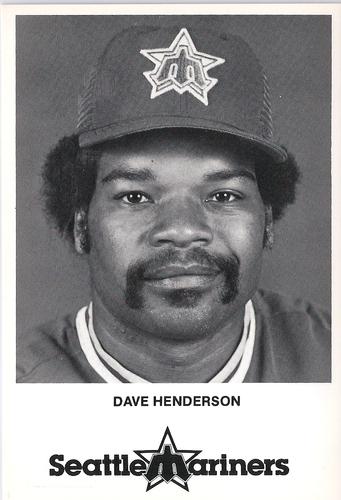 1985 Seattle Mariners Postcards #NNO Dave Henderson Front