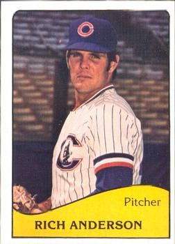 1979 TCMA Columbus Clippers #21 Rich Anderson Front
