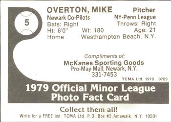 1979 TCMA Newark Co-Pilots #5 Mike Overton Back