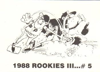 1988 Rookies III (unlicensed) #5 Pete Stanicek Back