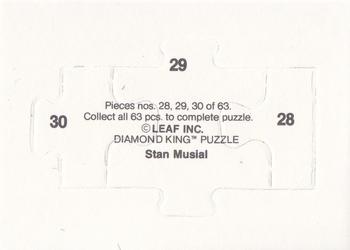 1988 Donruss - Stan Musial Puzzle #28-30 Stan Musial Back