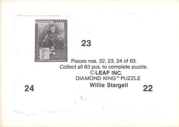 1991 Donruss - Willie Stargell Puzzle #22-24 Willie Stargell Back