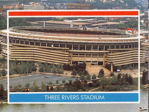 1990 Publications International Hottest 50 Players Stickers #NNO Three Rivers Stadium Front