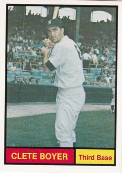 1982 Galasso 1961 World Champions New York Yankees #34 Clete Boyer Front