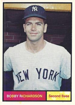1982 Galasso 1961 World Champions New York Yankees #30 Bobby Richardson Front