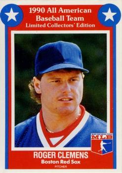 1990 MSA All-American Baseball Team #8 Roger Clemens Front