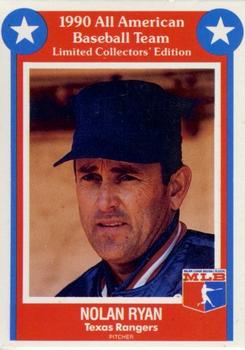 1990 MSA All-American Baseball Team #16 Nolan Ryan Front