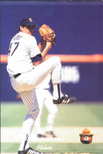1991 San Diego Padres Smokey #15 Bruce Hurst Front