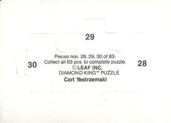 1990 Donruss - Carl Yastrzemski Puzzle #28-30 Carl Yastrzemski Back