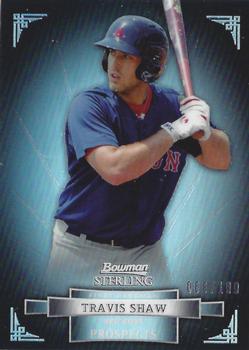 2012 Bowman Sterling - Prospects Refractors #BSP38 Travis Shaw Front