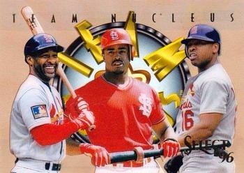 1996 Select - Team Nucleus #2 Ray Lankford / Brian Jordan / Ozzie Smith Front