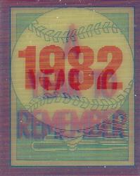 1989 Score - Magic Motion: A Year to Remember #51 Steve Carlton: 1982 Front