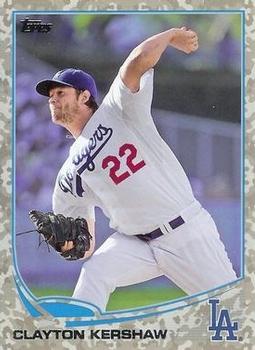 2013 Topps - Camo #22 Clayton Kershaw Front
