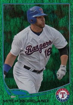 2013 Topps - Emerald Foil #18 Mitch Moreland Front