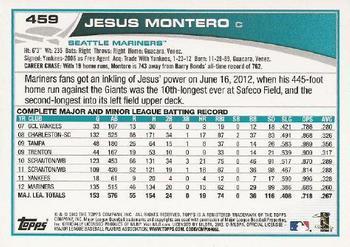 2013 Topps - Emerald Foil #459 Jesus Montero Back