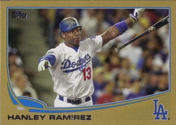 2013 Topps - Gold #487 Hanley Ramirez Front