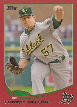 2013 Topps - Red #501 Tommy Milone Front