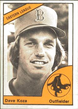 1977 TCMA Bristol Red Sox #0655 Dave Koza Front