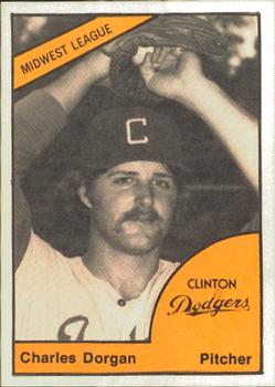 1977 TCMA Clinton Dodgers #0325 Charles Dorgan Front