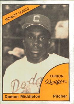 1977 TCMA Clinton Dodgers #0347 Damon Middleton Front