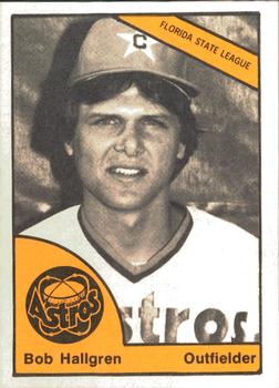 1977 TCMA Cocoa Astros #0089 Bob Hallgren Front