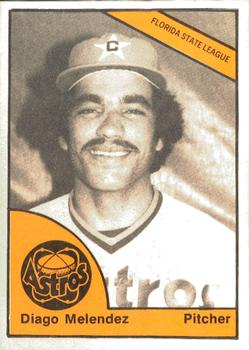 1977 TCMA Cocoa Astros #0077 Diego Melendez Front