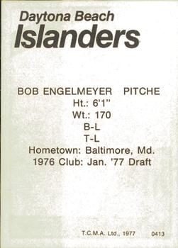1977 TCMA Daytona Beach Islanders #0413 Bob Engelmeyer Back