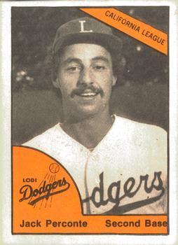 1977 TCMA Lodi Dodgers #0619 Jack Perconte Front