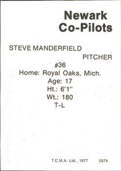 1977 TCMA Newark Co-Pilots #0574 Steve Manderfield Back