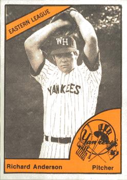 1977 TCMA West Haven Yankees #0679 Richard Anderson Front