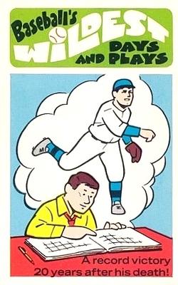 1974 Fleer Official Major League Patches - Baseball's Wildest Days and Plays #22 373rd Win Discovered - Christy Mathewson Front