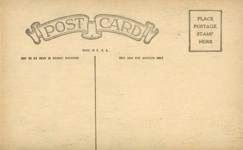 1925-31 Exhibits Postcard-Back #NNO Lefty Grove Back